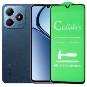 Чохли, бампера Чехлы, бампера ^/--/^ Захисне скло-плівка Fiji Ceramics для Realme C /--/ 63 (RMX /--/ 3939) повна проклейка чорний ^_^^^ Защитное стекло-пленка Fiji Ceramics для Realme C /--/ 63 (RMX /--/ 3939) полная проклейка черный - фото фото фото