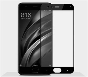 Чохли, бампера Чехлы, бампера ^/--/^ Захисне скло Xiaomi Mi-6 Full cover чорний 0,26 мм в упаковці ^_^^^ Защитное стекло Xiaomi Mi-6 Full cover черный 0,26 мм в упаковке - фото фото фото