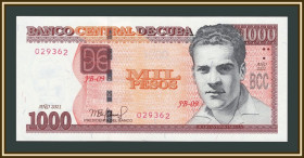 Карибський басейн Карибский бассейн ^/--/^ Куба 1000 песо 2021 P-132  (132 /--/ b) UNC ^_^^^ Куба 1000 песо 2021 P-132 (132 /--/ b) UNC - фото фото фото