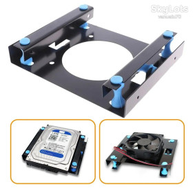 Інше Другое ^/--/^ Корзина для HDD, антивибрационное крепление для жесткого диска 3.5&amp;quot; в отсек 5.25&amp;quot; в корпус ПК ^_^^^ Кошик для HDD, антивібраційне кріплення для жорсткого диска 3.5&amp;quot; у відсік 5.25&amp;quot; в корпус ПК - фото фото фото