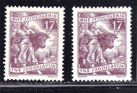 Балканський півострів Балканский полуостров ^/--/^ Югославия  1953 г MNH - стандарт ^_^^^ Югославія 1953 MNH - стандарт - фото фото фото