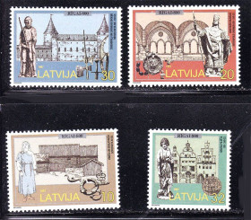Балтійські країни Балтийские страны ^/--/^ Латвия  1997 г MNH - архитектура ^_^^^ Латвія 1997 MNH - архітектура - фото фото фото