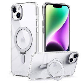 Чохли, бампера Чехлы, бампера ^/--/^ Iphone 14 Plus Чехол подставка MagSafe (прозрачный) ^_^^^ Iphone 14 Plus Чехол підставка MagSafe (прозорий) - фото фото фото