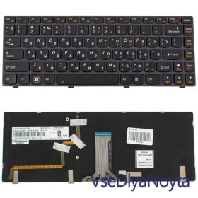 Клавіатури Клавиатуры ^/--/^ Клавиатура для ноутбука LENOVO (Y /--/ 480, Y /--/ 485) rus, black, подсветка клавиш ^_^^^ Клавіатура для ноутбука LENOVO (Y /--/ 480, Y /--/ 485) rus, black, підсвічування клавіш - фото фото фото