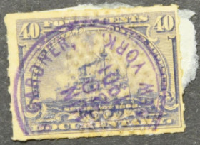 Інше Другое ^/--/^ США Непочтовая Гербовая Фискальная Корабль 1898 ^_^^^ США Непоштова Гербова Фіскальна Корабель 1898 - фото фото фото