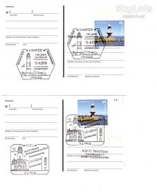 Тематичні колекції Тематические коллекции ^/--/^ Флот Германия 2006  г  - 2 ПК  - СГ - маяки ^_^^^ Флот Німеччина 2006 р - 2 ПК - СГ - маяки - фото фото фото