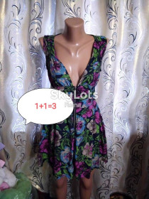 Сукні Платья ^/--/^ 1+1=3 Легеньке літнє плаття з квітковим принтом apricot ^_^^^ 1+1= 3 Легенькое летнее платье с цветочным принтом apricot - фото фото фото