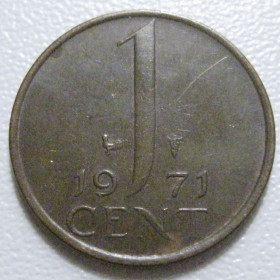 Нідерланди Нидерланды ^/--/^ Нідерланди 1 цент 1971 року 41120 ^_^^^ Нидерланды 1 цент 1971 года 41120 - фото фото фото