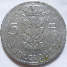 Бельгія Бельгия ^/--/^ Бельгія 5 франків 1965 року BELGIQUE #6 /--/ П /--/ 1705 ^_^^^ Бельгия 5 франков 1965 года BELGIQUE #6 /--/ П /--/ 1705 - фото фото фото