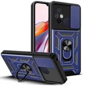 Чохли, бампера Чехлы, бампера ^/--/^ Чохол Fiji Camera Defence для Xiaomi Redmi 12 /--/ C бампер із захистом камери та підставкою Dark Blue ^_^^^ Чехол Fiji Camera Defence для Xiaomi Redmi 12 /--/ C бампер с защитой камеры и подставкой Dark Blue - фото фото фото