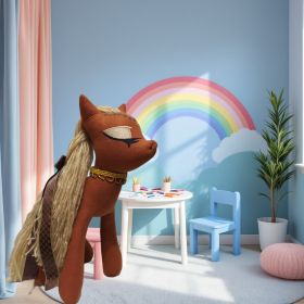 М'які іграшки Мягкие игрушки ^/--/^ Фетровая мягкая игрушка пони коричневый 35 см 03907 ^_^^^ Фетрова м'яка іграшка поні коричневий 35 см 03907 - фото фото фото