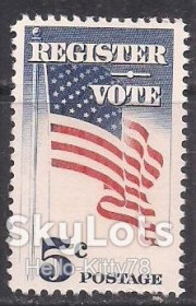 Північна Америка Северная Америка ^/--/^ США 1964 флаг выборы Mi 863 MNH ^_^^^ США 1964 прапор вибори Mi 863 MNH - фото фото фото