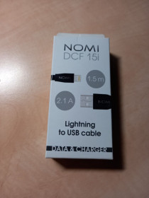 Кабелі Кабели ^/--/^ Кабель для зарядки Nomi DCF 15 /--/ i длина 1.5 метра ^_^^^ Кабель для зарядки Nomi DCF 15 /--/ i довжина 1.5 метра - фото фото фото