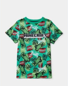 Футболки, майки Футболки, майки ^/--/^ Зелена футболка minecraft matalan на хлопчика 10 років ^_^^^ Зеленая футболка minecraft matalan на мальчика 10 лет - фото фото фото