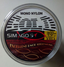 Ліски, шнури, повідці Лески, шнуры, поводки ^/--/^ Леска Simago NLX-002 SG-012 Mono Nylon 0,18 мм, 300 м   (новая) ^_^^^ Ліска Simago NLX-002 SG-012 Mono Nylon 0,18 мм, 300 м (нова) - фото фото фото