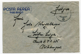 Європа Европа ^/--/^ Тіньовий конверт ІІІ Райх Авіа 1942 р. ^_^^^ Теневой конверт III Рейх Авиа 1942 г. - фото фото фото
