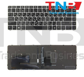 Клавіатури Клавиатуры ^/--/^ Клавиатура HP ZBook 14 /--/ u g /--/ 4 Черная с серебристой рамкой с подсветкой RU ОРИГИНАЛ ^_^^^ Клавіатура HP ZBook 14 /--/ u g /--/ 4 Чорна з сріблястою рамкою з підсвічуванням RU ОРИГІНАЛ - фото фото фото