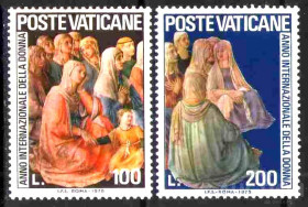 Італія, Ватикан Италия, Ватикан ^/--/^ EU Ватикан  1975 г  MNH  - искусство ^_^^^ EU Ватикан 1975 MNH - мистецтво - фото фото фото
