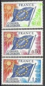 Інші країни Другие страны ^/--/^ Франция 1975 Европа Совет флаг 3 /--/ м. ^_^^^ Франція 1975 Європа Рада прапор 3 /--/ м. - фото фото фото