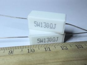 Резистори Резисторы ^/--/^ Резистор 5 /--/ W Вт 130 Ом  (лот - 1 /--/ шт) ^_^^^ Резистор 5 /--/ W Вт 130 Ом (лот - 1 /--/ шт) - фото фото фото