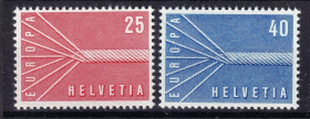 Швейцарія Швейцария ^/--/^ Швейцария / Helvetia  1957 г  MNH -  ЕВПРПА СЕПТ / EUROPA  CEPT - ^_^^^ Швейцарія / Helvetia 1957 р MNH - ЄВПРПА СЕПТ / EUROPA CEPT - фото фото фото
