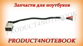 Інші комплектуючі Другие комплектующие ^/--/^ Разъем питания PJ /--/ 860 (Dell: 7566, 7567 series), c кабелем ^_^^^ Роз'єм живлення PJ /--/ 860 (Dell: 7566, 7567 series), c кабелем - фото фото фото