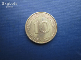 НДР, ФРН ГДР, ФРГ ^/--/^ Монета 10 пфеннигов Германия ФРГ 1991 D ^_^^^ Монета 10 пфенігів Німеччина ФРН 1991 D - фото фото фото