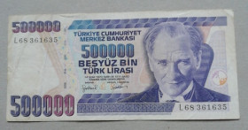 Туреччина Турция ^/--/^ Турция 500 000 лир 1970 ^_^^^ Туреччина 500 000 лір 1970 - фото фото фото