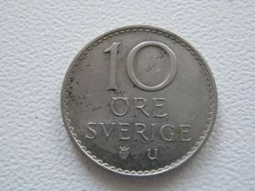 Швеція Швеция ^/--/^ Швеция 10 эре 1973 года #16662 ^_^^^ Швеція 10 ери 1973 року #16662 - фото фото фото