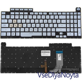 Клавіатури Клавиатуры ^/--/^ Клавиатура для ноутбука ASUS (G /--/ 713 series 2022 year) rus, silver, без фрейма, подсветка клавиш (RGB  ^_^^^ Клавіатура для ноутбука ASUS (G /--/ 713 series 2022 year) rus, silver, без фрейму, підсвічування клавіш (RGB - фото фото фото