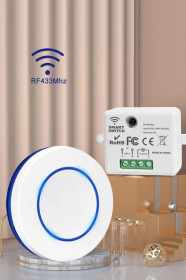 Реле Реле ^/--/^ //-БЕЗДРОТОВИЙ RF 433 /--/ MHz 10 /--/ A РЕЛЕ-ПРИЙМАЧ ВИМИКАЧ СВІТЛА та КНОПКА ДИСТАНЦІЙНОГО УПРАВЛІННЯ-// ^_^^^ / Бездратовый RF 433 /--/ MHz 10 /--/ A РЕЛЕ-ПРИЙМАЧ ВЫМЫКАЧ МИРЛА И КНОПКА ДИСТАНЦИОННОГО УПРАВЛЕНИЯ-/// - фото