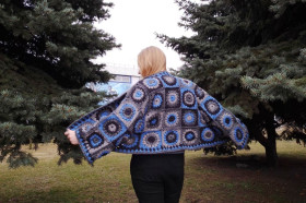 Кофти Кофты ^/--/^ Handmade в&amp;apos;язаний гачком кардиган бабусин квадрат бохо ручна робота ^_^^^ Handmade связанный крючком кардиган бабушкин квадрат бохо ручная работа - фото фото фото