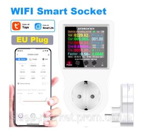 Інше Другое ^/--/^ Енергометр Wi-Fi розумна розетка ATORCH S /--/ 1 /--/ W, лічильник електроенергії ^_^^^ Энергометр Wi-Fi умная розетка ATORCH S /--/ 1 /--/ W, счетчик электроэнергии - фото фото фото