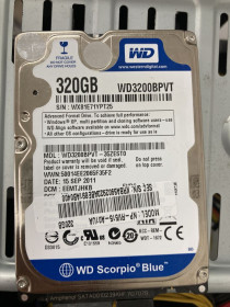 Жорсткі диски Жесткие диски ^/--/^ HDD Western Digital WDC WD /--/ 3200 /--/ BPVT  320 /--/ GB ^_^^^ HDD Western Digital WDC WD /--/ 3200 /--/ BPVT 320 /--/ GB - фото фото фото