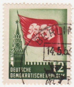 НДР, ФРН ГДР, ФРГ ^/--/^ ГДР 1953 /--/ г.№ 105 гашеная ^_^^^ НДР 1953 р. No 105 гашена - фото фото фото