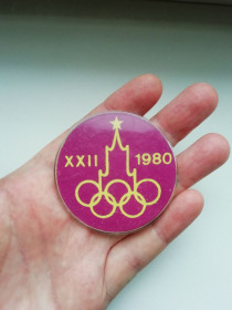 Інше Другое ^/--/^ Значок XXII Олимпийские игры 1980 ^_^^^ Значок XXII Олімпійські ігри 1980 - фото фото фото