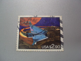Північна Америка Северная Америка ^/--/^ марка США 1993 космос фантастика 2,90 дол. гаш №2510 ^_^^^ марка США 1993 космос фантастика 2,90 дол. гаш No /--/ 2510 - фото фото фото