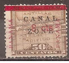 Центральна Америка Центральная Америка ^/--/^ Зона Панамского канала 1905-06 Sc.19 гаш. ^_^^^ Зона Панамського каналу 1905-06 Sc.19 гаш. - фото фото фото