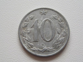 Чехословаччина Чехословакия ^/--/^ Чехословакия 10 геллеров 1967 года 25047 ^_^^^ Чехословаччина 10 геллерів 1967 року 25047 - фото фото фото