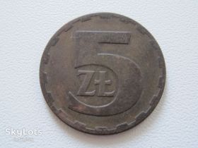 - року - года ^/--/^ Польша 5 злотых 1977 года #13777 ^_^^^ Польща 5 злотих 1977 #13777 - фото фото фото