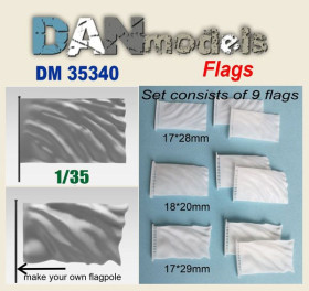Аксесуари Аксессуары ^/--/^ Danmodel 35340 - Флаг Прапор. 3 /--/ D друк. набір -  9 прапорів, 1/35 ^_^^^ Danmodel 35340 — Флаг Флаг Флаг. 3 /--/ D печат. набор - 9 флагов, 1/35 - фото фото фото