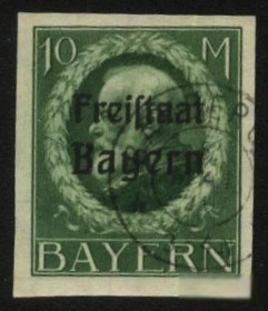 Веймарська республіка Веймарская республика ^/--/^ Германия -Bayern-1920 г. № 169 В гашеная ^_^^^ Німеччина - Bayern-1920 р. No 169 У гашена - фото фото фото