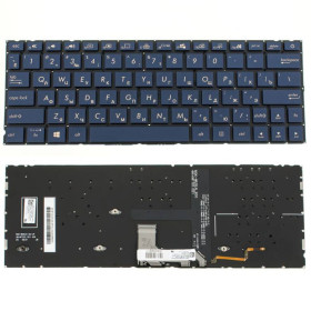Клавіатури Клавиатуры ^/--/^ Клавиатура для ноутбука ASUS (UX /--/ 334 series) rus, blue, без фрейма, подсветка клавиш ^_^^^ Клавіатура для ноутбука ASUS (UX /--/ 334 series) rus, blue, без фрейму, підсвічування клавіш - фото фото фото