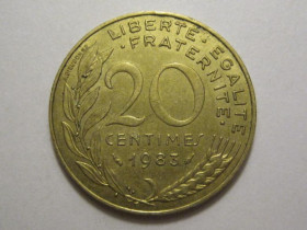 Франція Франция ^/--/^ Франция 20 сантимов 1983 года 3 /--/ П /--/ 1048 ^_^^^ Франція 20 сантимів 1983 3 /--/ П /--/ 1048 - фото фото фото