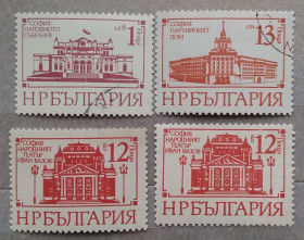 Архітектура Архитектура ^/--/^ Болгария 1977 г - Монументальные здания в Софии ^_^^^ Болгарія 1977 - Монументальні будівлі в Софії - фото фото фото