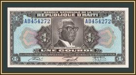 Карибський басейн Карибский бассейн ^/--/^ Гаити 1 гурд 1973 P-210 (210 /--/ a.2.3) UNC ^_^^^ Гаїті 1 гурд 1973 P-210 (210 /--/ a.2.3) UNC - фото фото фото