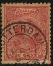Інші країни Другие страны ^/--/^ Голландия 1891 г. №  37 гашеная ^_^^^ 1891 р. No 37 гашена - фото фото фото