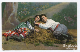 Україна Украина ^/--/^ Листовна картка &amp;quot;Цікава розмова&amp;quot; 1916 р. Печатка Луцьк. Feldpost-172. ^_^^^ Листовная карточка &amp;quot;Интересный разговор &amp;quot; 1916 г. Печатка Луцк. Feldpost-172. - фото фото фото