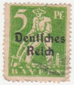 Веймарська республіка Веймарская республика ^/--/^ Германия    ( Рейх) 1920 г. №  115 гашеная ^_^^^ Німеччина (Рейх) 1920 р. No 115 гашена - фото фото фото
