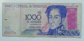 Центральна Америка Центральная Америка ^/--/^ Венесуела 1000 боливар 1998 ^_^^^ Венесуела 1000 болівар 1998 - фото фото фото